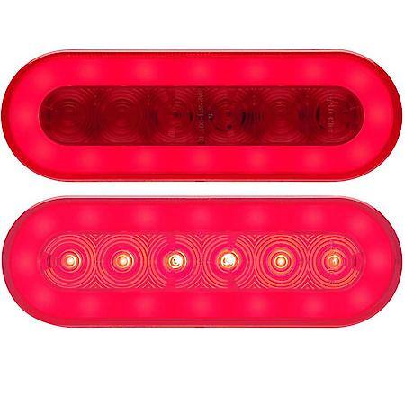 TLL112RK - LED GLOLIGHT™ 6" OVAL RED TAIL LIGHT KIT